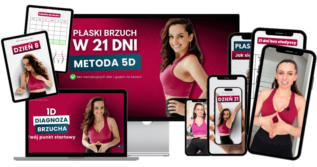 Mockup Płaski Brzuch w 21 dni - Metoda 5D - 2